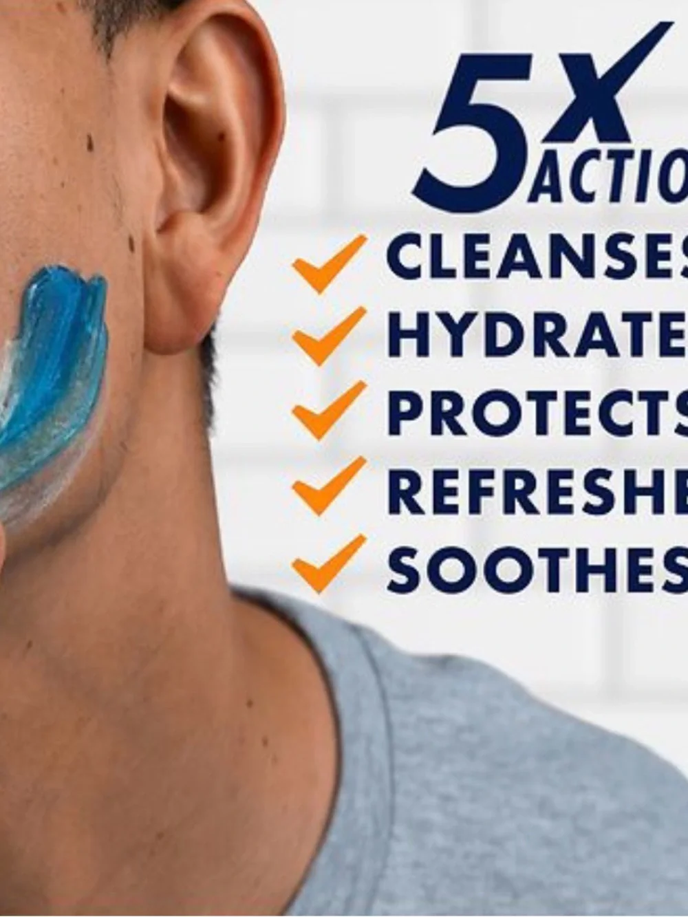Gillette Fusion5 Ultra Sensitive Shave Gel - Orange